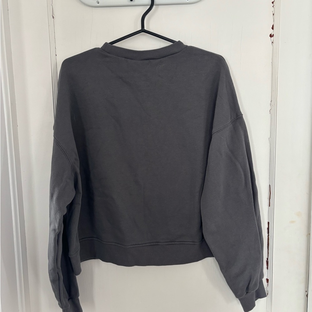 Divided Charcoal Gray Oversized Crewneck Sweatshirt Size XL Great Condition - Picture 3 of 4